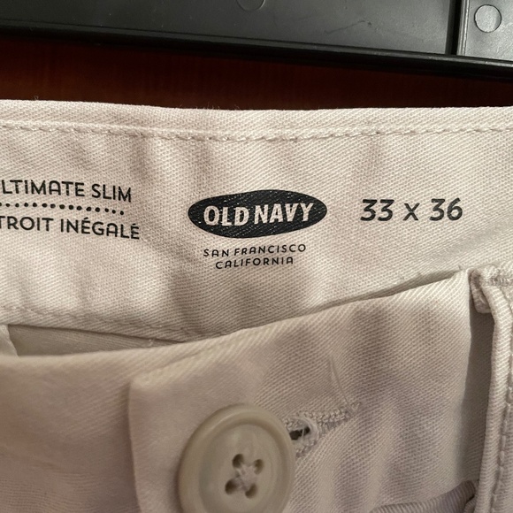 Mens Old Navy Ultimate Slim  Khaki Pant - Picture 2 of 8